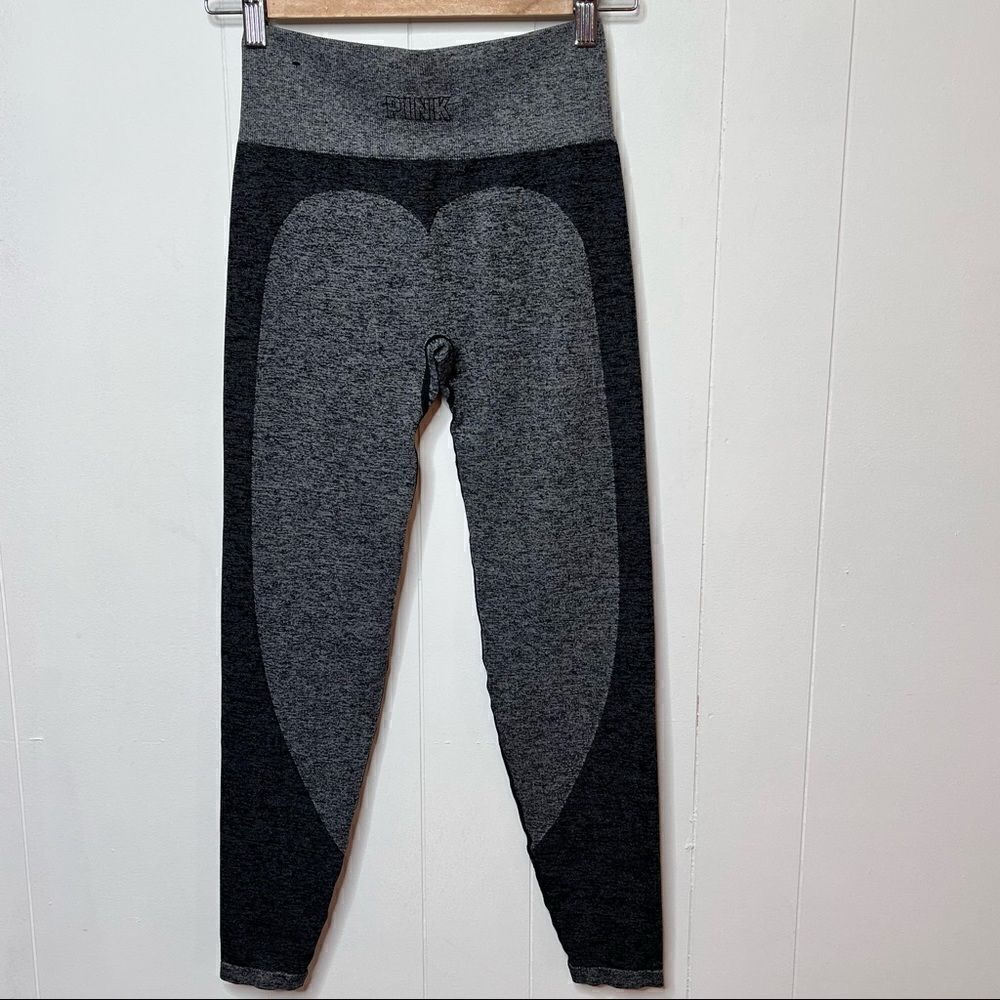 Love PINK Victorias Secret Seamless Leggings Gray Charcoal Size Small
